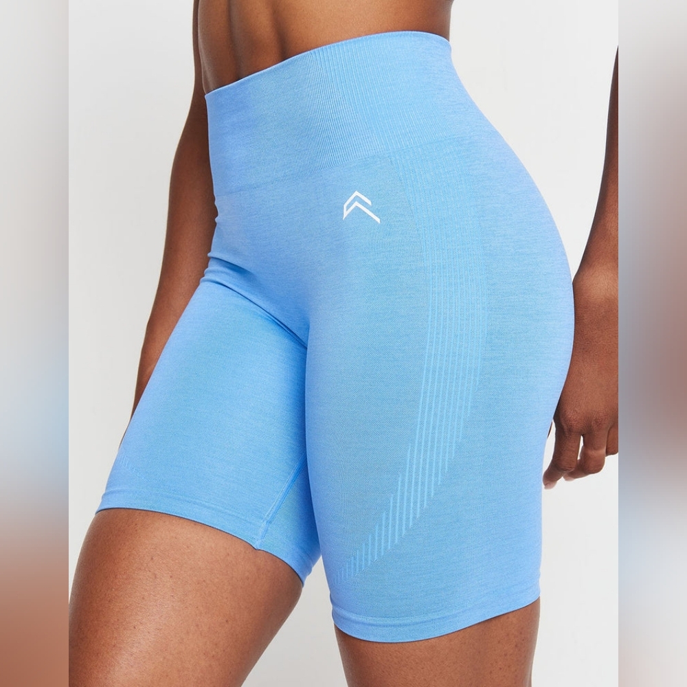 🌸 Oner Active | Classic Seamless Cycling Shorts - Blue Marl